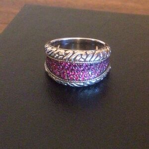 Effy Sterling Silver Ruby Band Ring